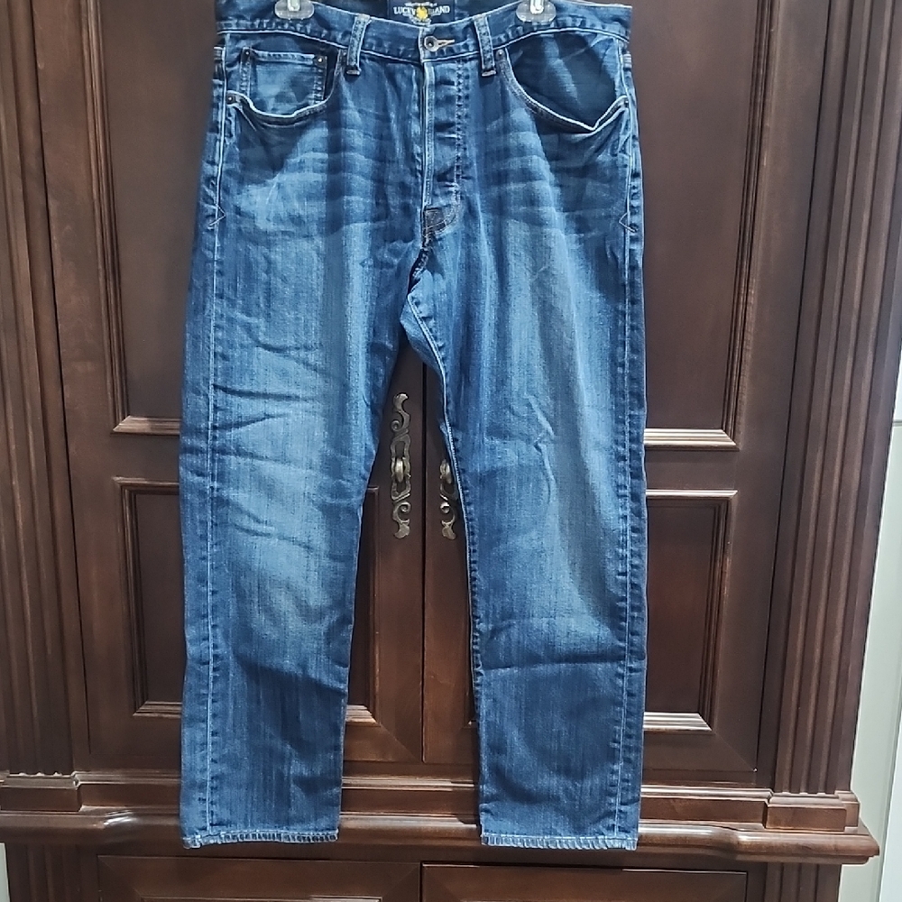 Lucky Brand Men’s Dark Blue Heritage Slim Jeans